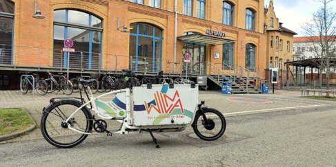 Lastenrad Wilma auf dem Campus Wilhelminenhof