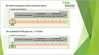 falsche Eingabe löschen © HTW Berlin