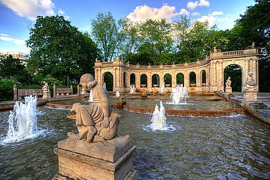 Der Märchenbrunnen im Volkspark Friedrichshain © HTW Berlin