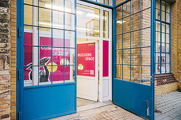 Eingang zum Maker Space © HTW Berlin-Alexander Rentsch